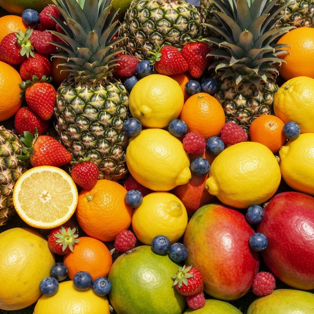 Friss gyümölcsök vitaminokkal